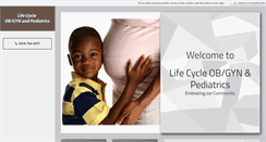 Desktop Screenshot of lifecycleobgyn.com